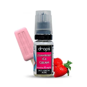 Sales de nicotina Drops Bar Salts Strawberry Ice Cream 10ml