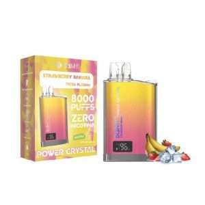 BALMY POWER CRYSTAL 8000 Strawberry Banana 0%
