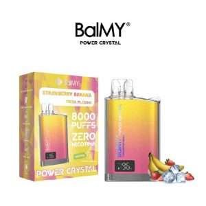BALMY POWER CRYSTAL 8000 Strawberry Banana 0%