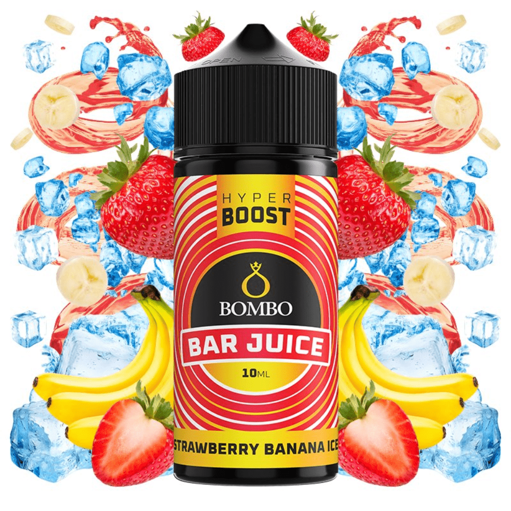 Strawberry Banana Ice Aroma Hyper Boost – Fresa y Plátano Helado | Bombo Bar Juice