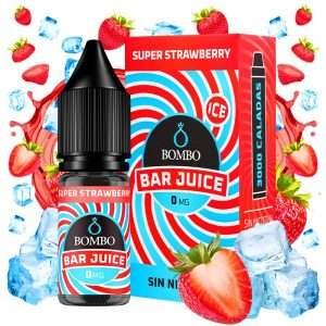 Super Strawberry Ice 10ml - Bombo Bar Juice