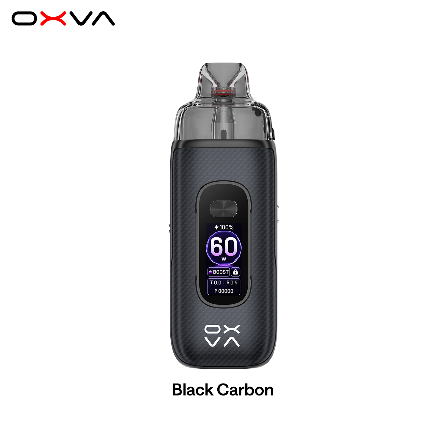 OXVA VPrime 2 Pod Kit color Black Carbon